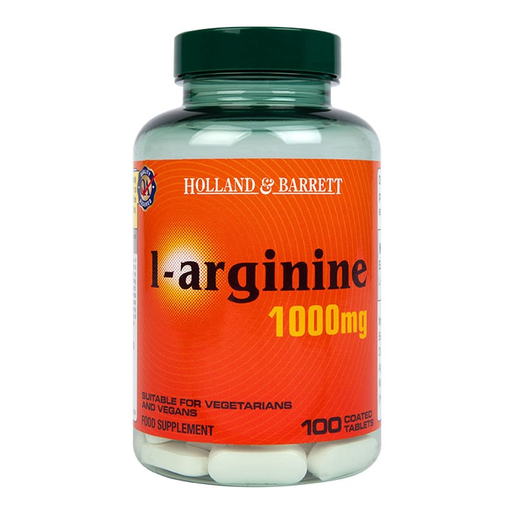 PE Nutrition L-Arginine Coated 100 Caplets 1000mg